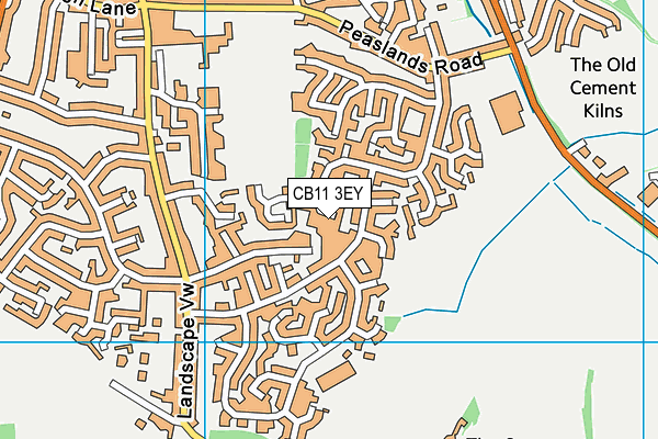 CB11 3EY map - OS VectorMap District (Ordnance Survey)