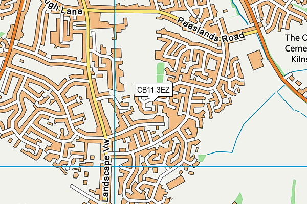 CB11 3EZ map - OS VectorMap District (Ordnance Survey)