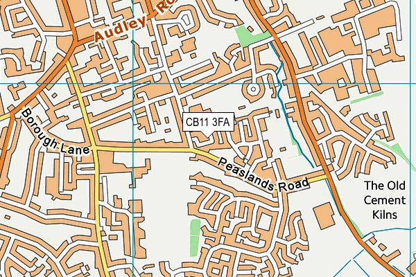 CB11 3FA map - OS VectorMap District (Ordnance Survey)