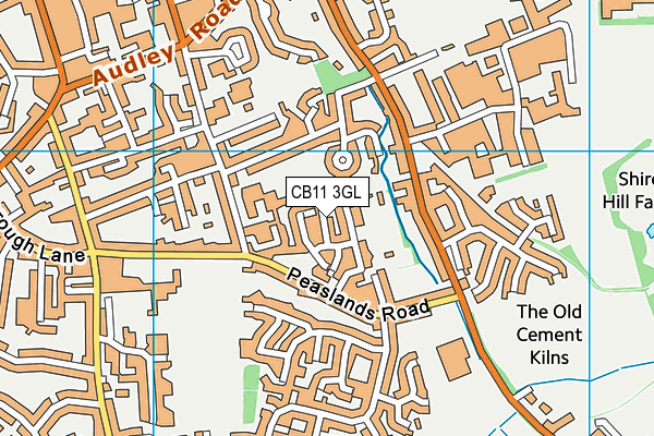 CB11 3GL map - OS VectorMap District (Ordnance Survey)