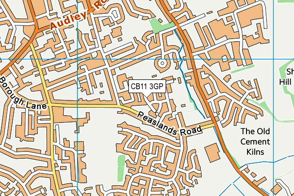 CB11 3GP map - OS VectorMap District (Ordnance Survey)