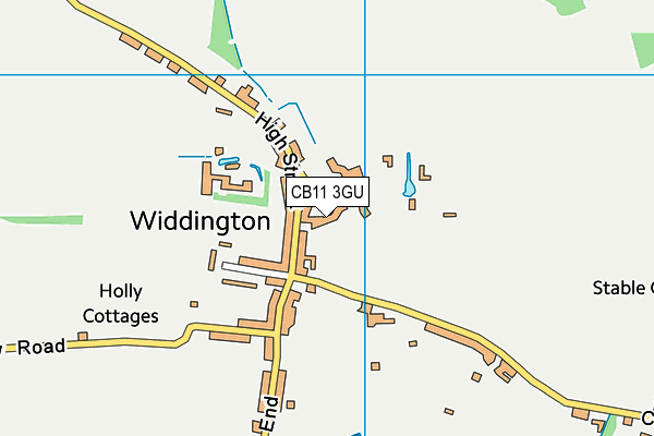 CB11 3GU map - OS VectorMap District (Ordnance Survey)