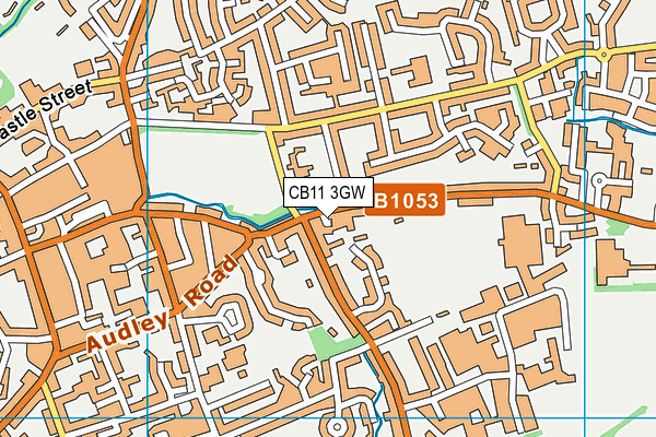CB11 3GW map - OS VectorMap District (Ordnance Survey)