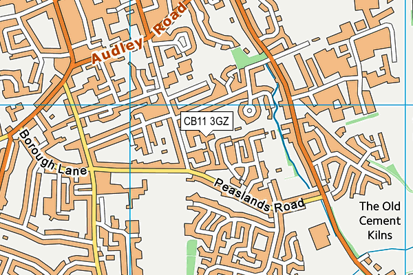 CB11 3GZ map - OS VectorMap District (Ordnance Survey)