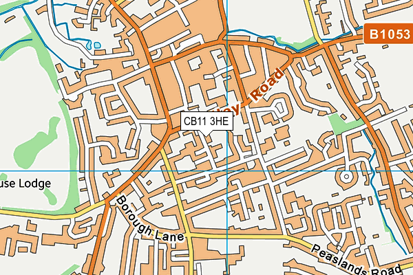 CB11 3HE map - OS VectorMap District (Ordnance Survey)