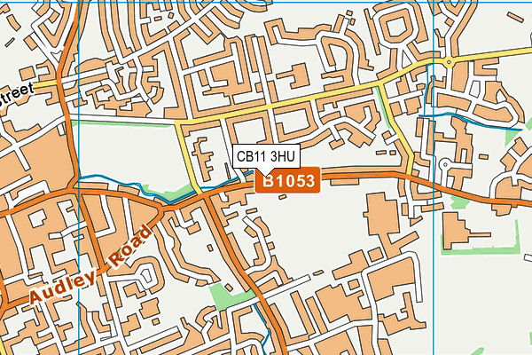 CB11 3HU map - OS VectorMap District (Ordnance Survey)