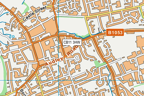 CB11 3HW map - OS VectorMap District (Ordnance Survey)