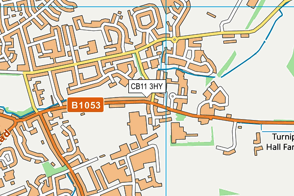 CB11 3HY map - OS VectorMap District (Ordnance Survey)