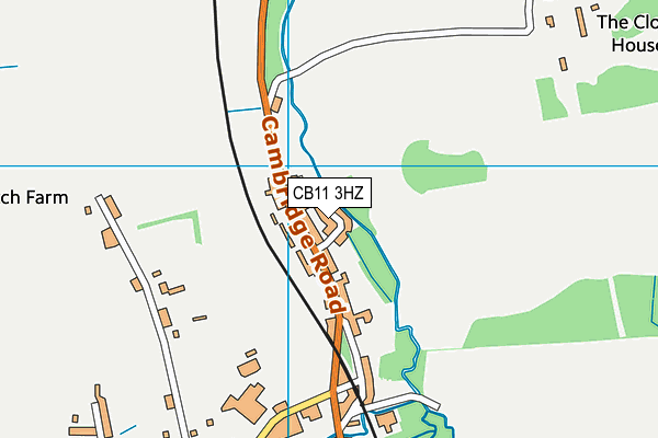 CB11 3HZ map - OS VectorMap District (Ordnance Survey)