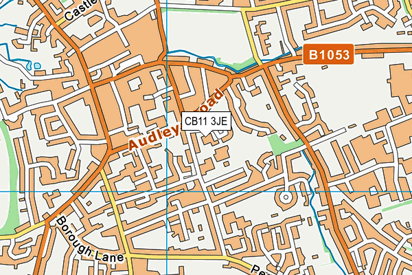 CB11 3JE map - OS VectorMap District (Ordnance Survey)
