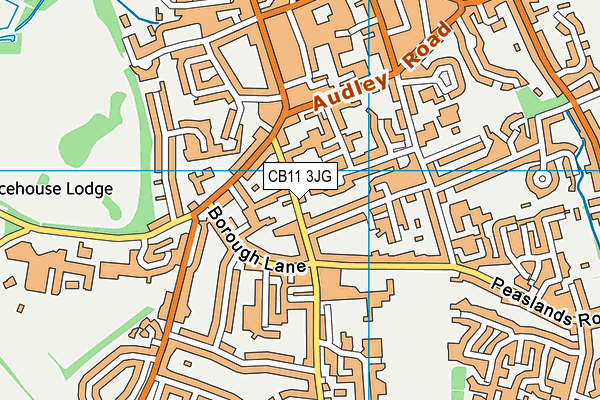 CB11 3JG map - OS VectorMap District (Ordnance Survey)