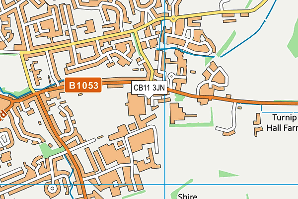 CB11 3JN map - OS VectorMap District (Ordnance Survey)