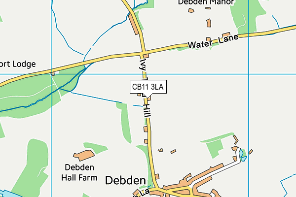 CB11 3LA map - OS VectorMap District (Ordnance Survey)