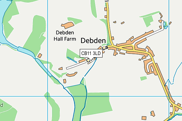 CB11 3LD map - OS VectorMap District (Ordnance Survey)