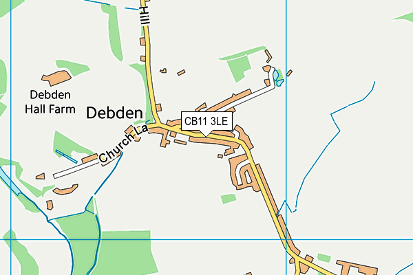 CB11 3LE map - OS VectorMap District (Ordnance Survey)