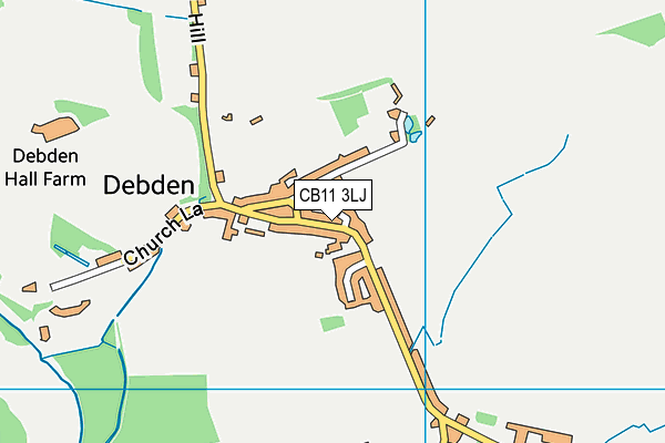 CB11 3LJ map - OS VectorMap District (Ordnance Survey)