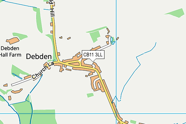 CB11 3LL map - OS VectorMap District (Ordnance Survey)
