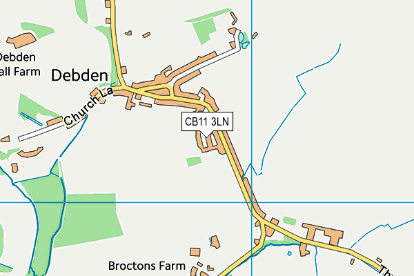 CB11 3LN map - OS VectorMap District (Ordnance Survey)