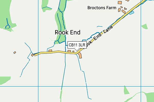 CB11 3LR map - OS VectorMap District (Ordnance Survey)