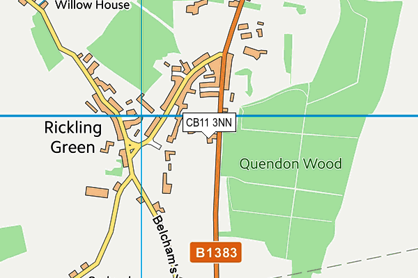 CB11 3NN map - OS VectorMap District (Ordnance Survey)