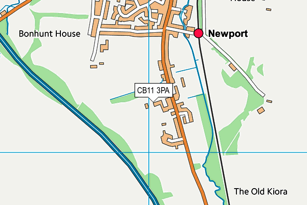 CB11 3PA map - OS VectorMap District (Ordnance Survey)