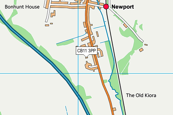 CB11 3PP map - OS VectorMap District (Ordnance Survey)