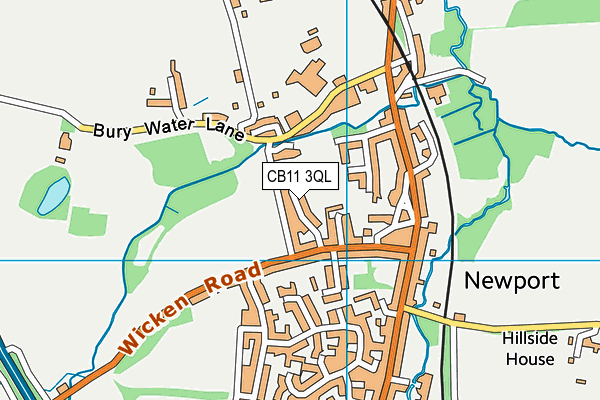 CB11 3QL map - OS VectorMap District (Ordnance Survey)