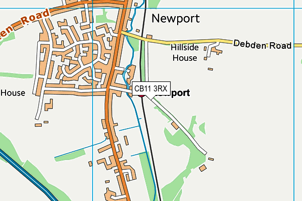 CB11 3RX map - OS VectorMap District (Ordnance Survey)