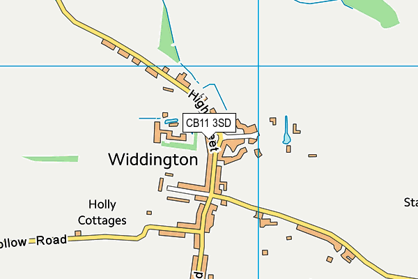 CB11 3SD map - OS VectorMap District (Ordnance Survey)