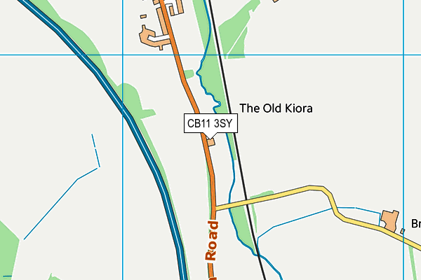 CB11 3SY map - OS VectorMap District (Ordnance Survey)