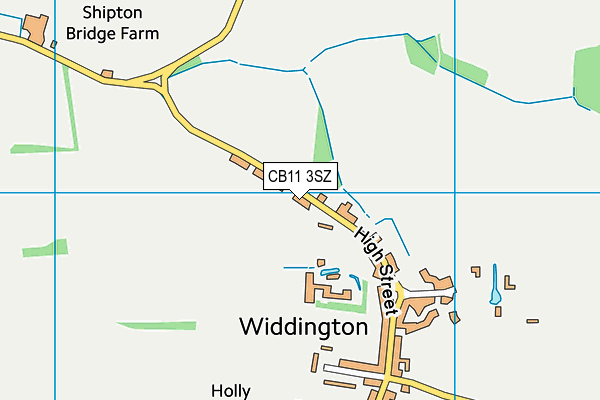 CB11 3SZ map - OS VectorMap District (Ordnance Survey)