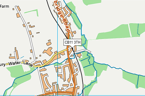 CB11 3TH map - OS VectorMap District (Ordnance Survey)