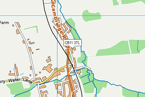 CB11 3TL map - OS VectorMap District (Ordnance Survey)