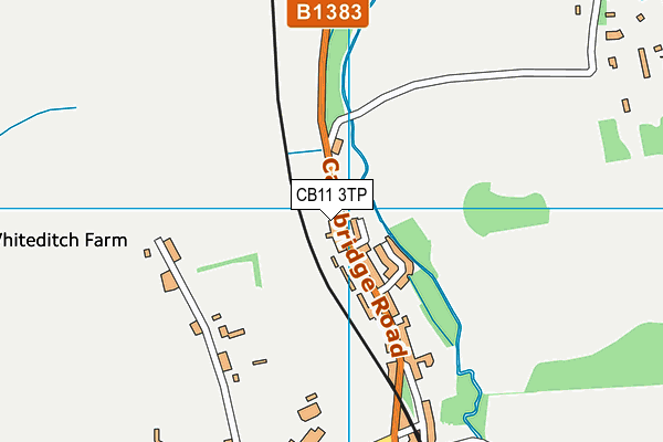 CB11 3TP map - OS VectorMap District (Ordnance Survey)