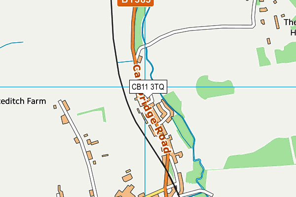 CB11 3TQ map - OS VectorMap District (Ordnance Survey)