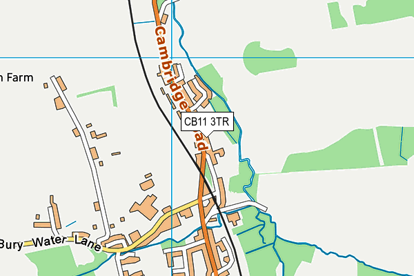 Get Up N Go (Closed) map (CB11 3TR) - OS VectorMap District (Ordnance Survey)