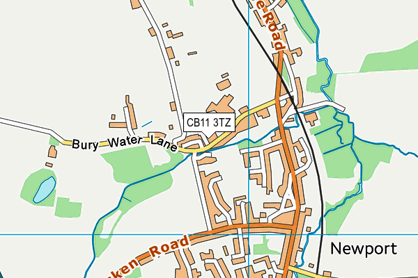 CB11 3TZ map - OS VectorMap District (Ordnance Survey)