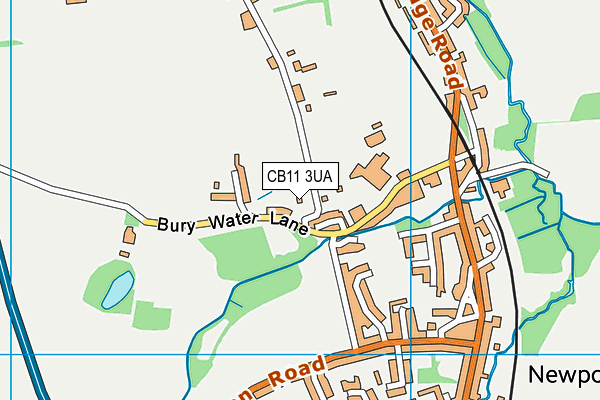 CB11 3UA map - OS VectorMap District (Ordnance Survey)