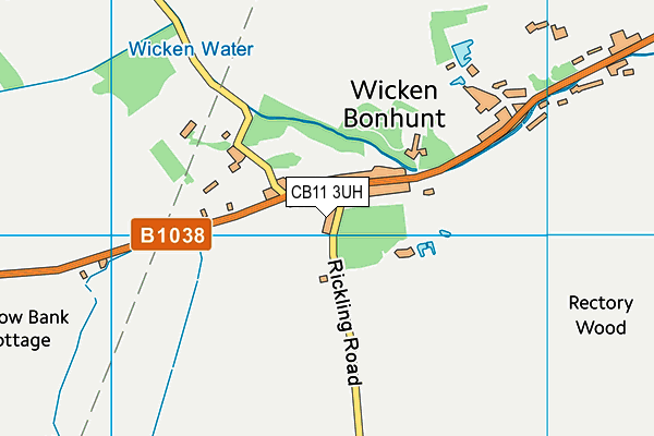 CB11 3UH map - OS VectorMap District (Ordnance Survey)