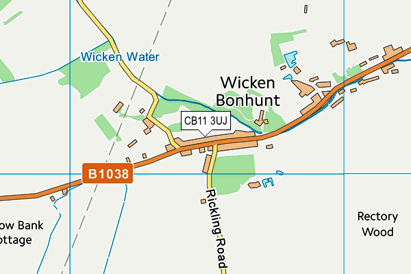 CB11 3UJ map - OS VectorMap District (Ordnance Survey)