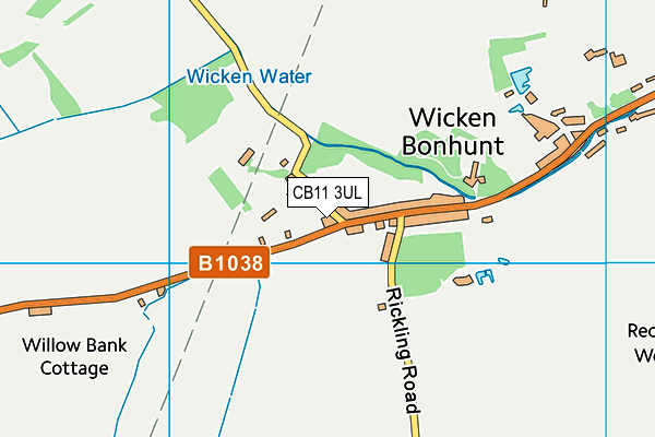 CB11 3UL map - OS VectorMap District (Ordnance Survey)