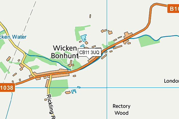 CB11 3UQ map - OS VectorMap District (Ordnance Survey)