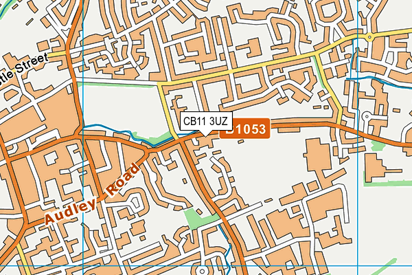 CB11 3UZ map - OS VectorMap District (Ordnance Survey)