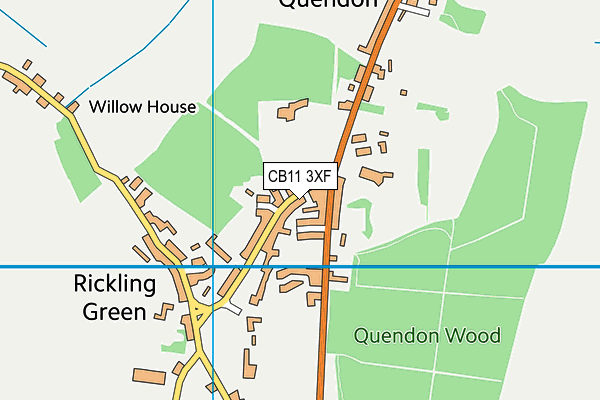 CB11 3XF map - OS VectorMap District (Ordnance Survey)