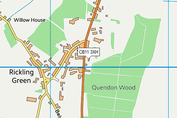 CB11 3XH map - OS VectorMap District (Ordnance Survey)