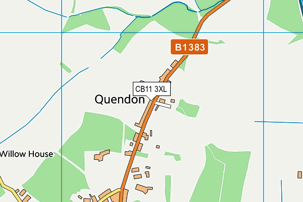 CB11 3XL map - OS VectorMap District (Ordnance Survey)