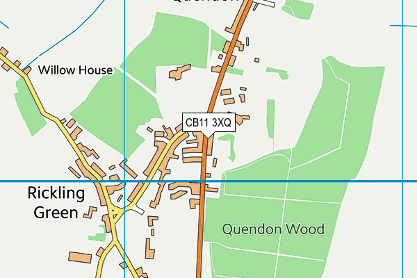 CB11 3XQ map - OS VectorMap District (Ordnance Survey)