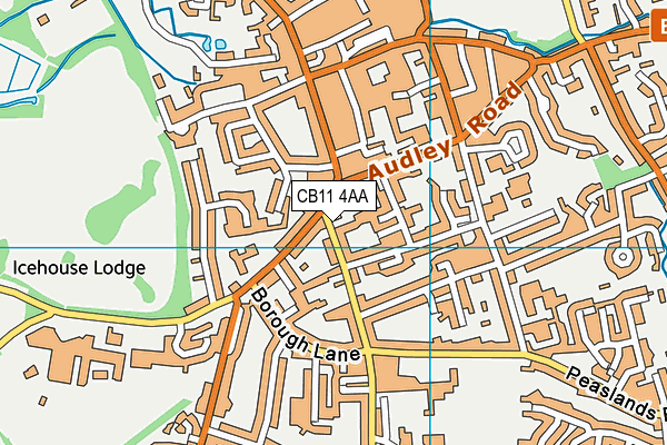 CB11 4AA map - OS VectorMap District (Ordnance Survey)