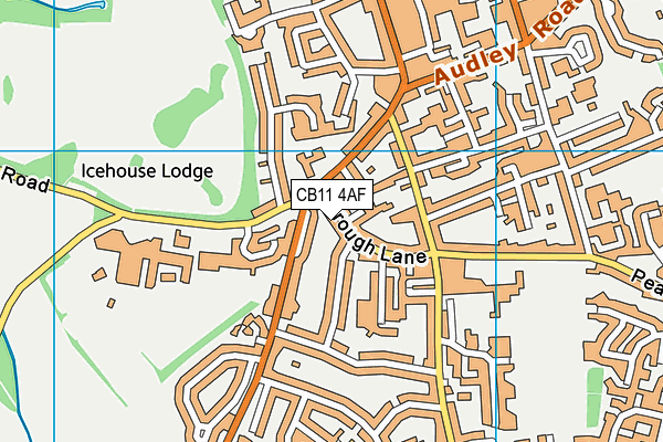 CB11 4AF map - OS VectorMap District (Ordnance Survey)