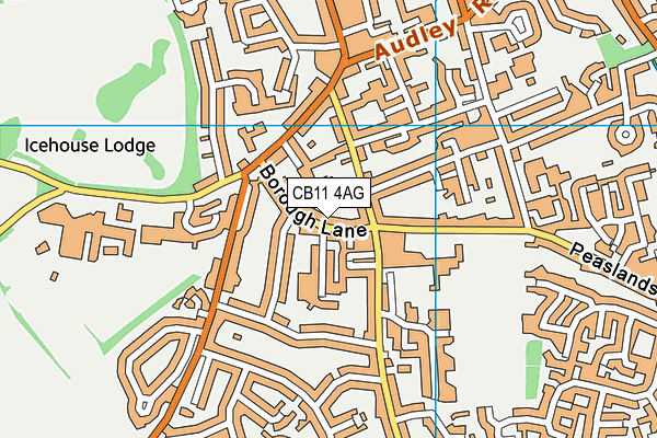 CB11 4AG map - OS VectorMap District (Ordnance Survey)